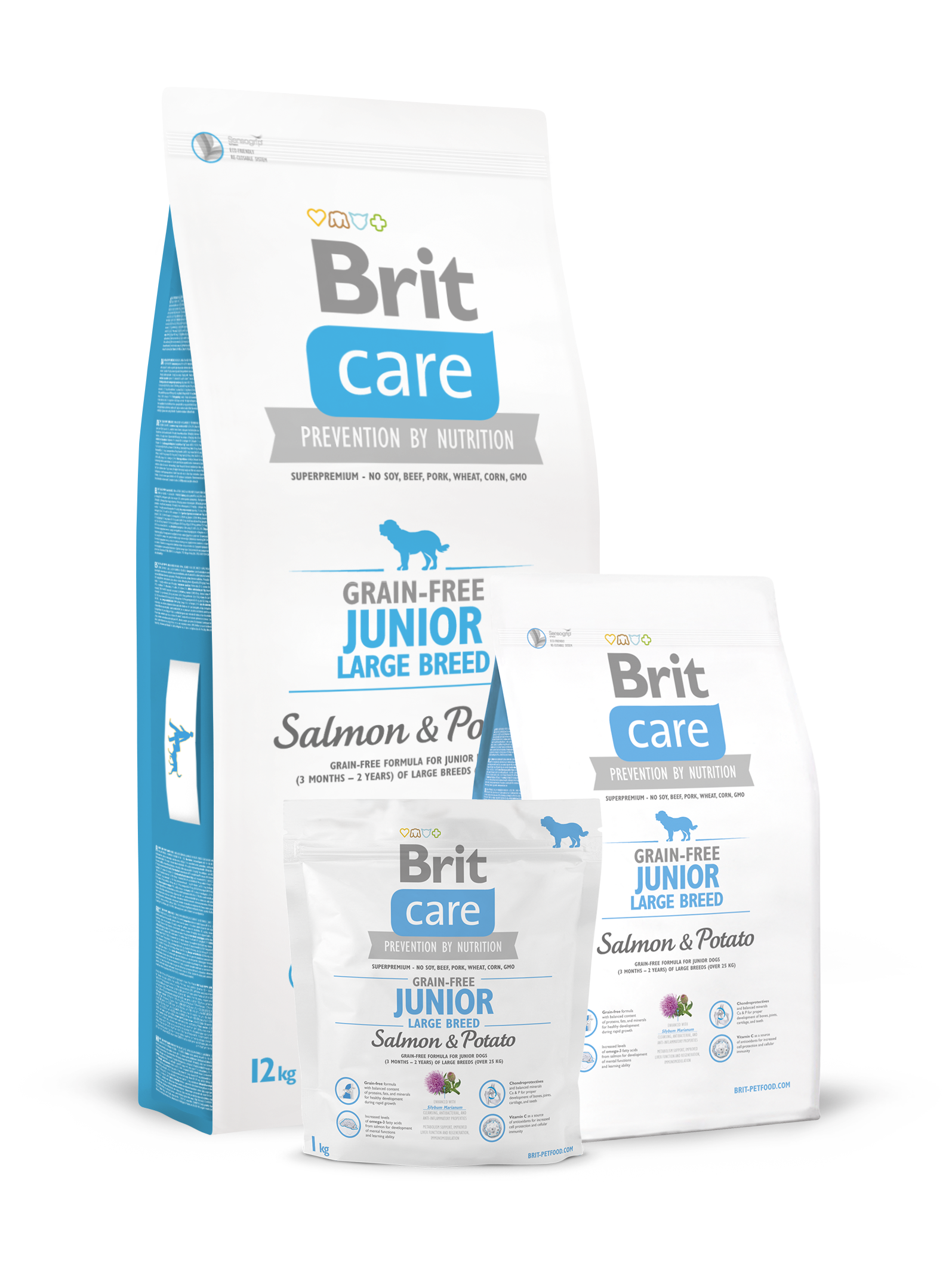 brit care junior large breed salmon & potato