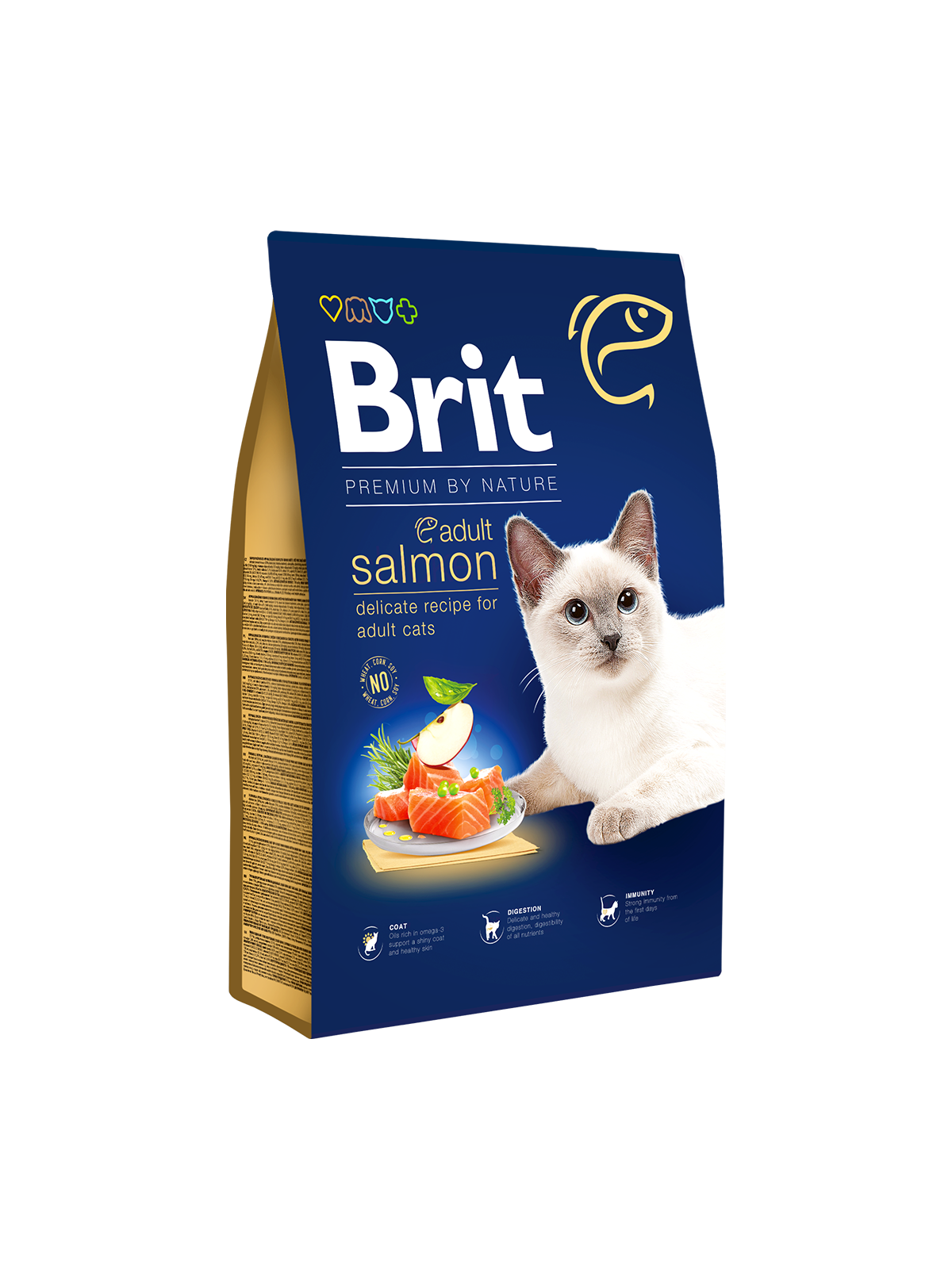 Brit Premium By Nature Cat Adult Salmon Brit