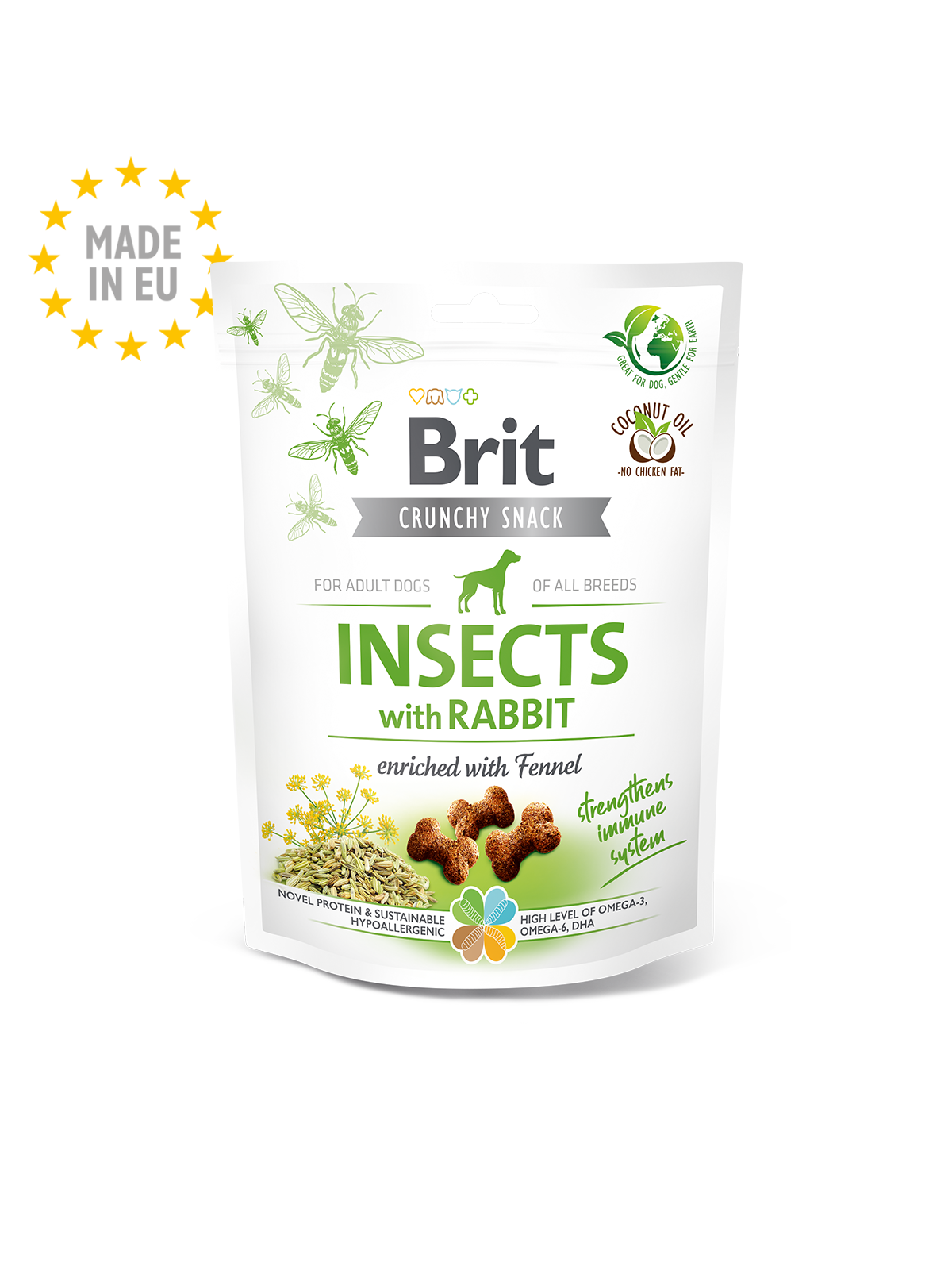 Brit Care Crunchy Cracker. Insects with Rabbit enriched wit Brit