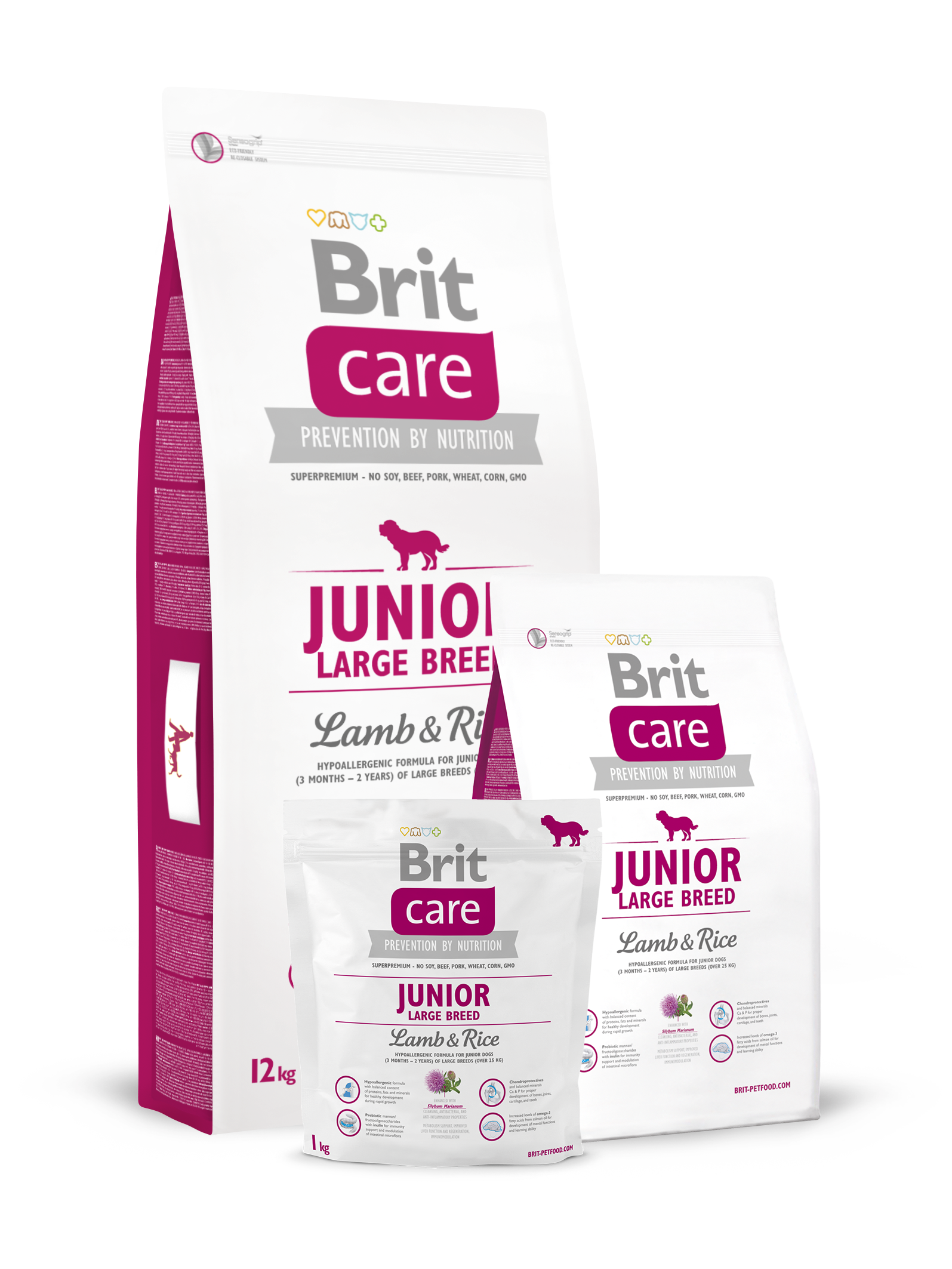 gewicht poeder focus Brit Care Junior Large Breed Lamb & Rice – Brit