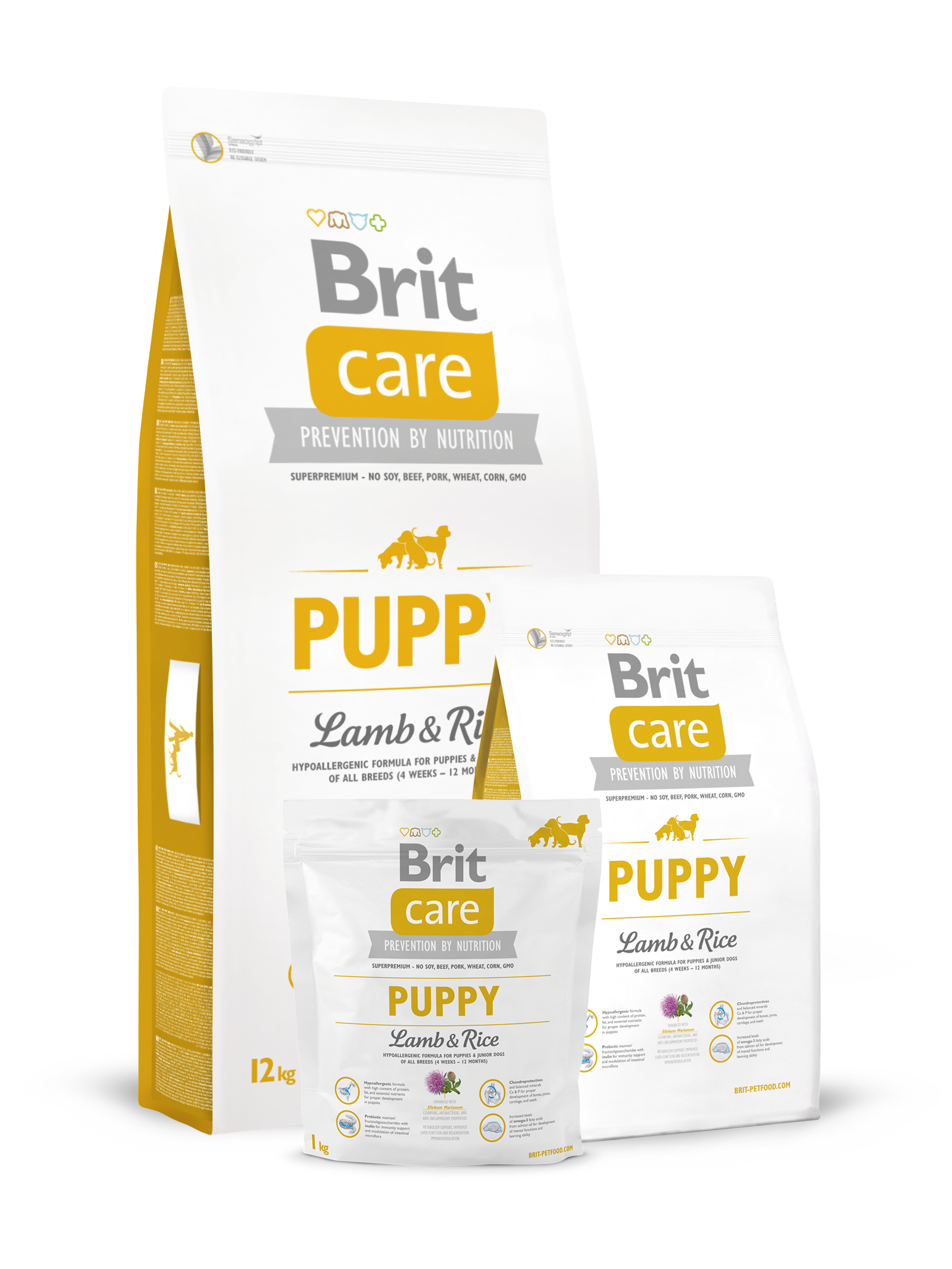 Корм для собак brit care lamb and rice